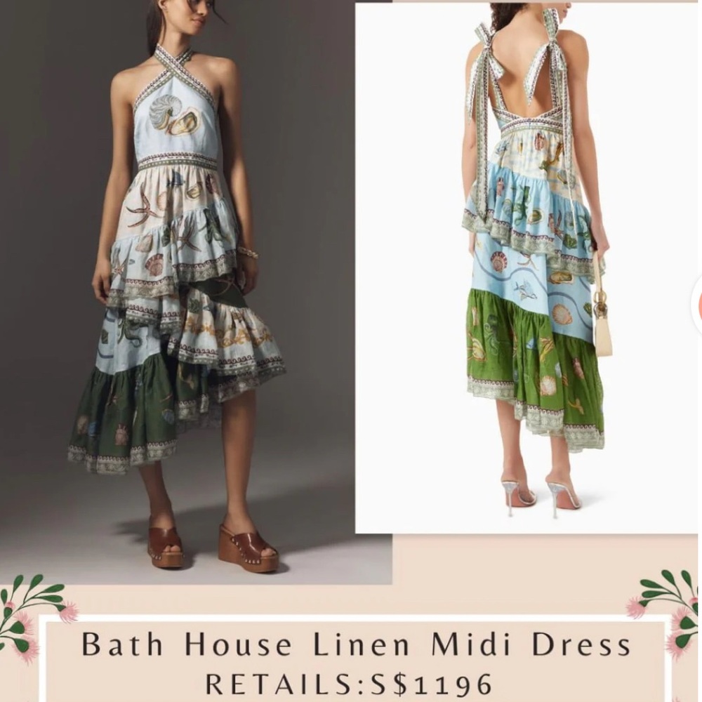 ALEMAIS
BATH HOUSE MIDI DRESS